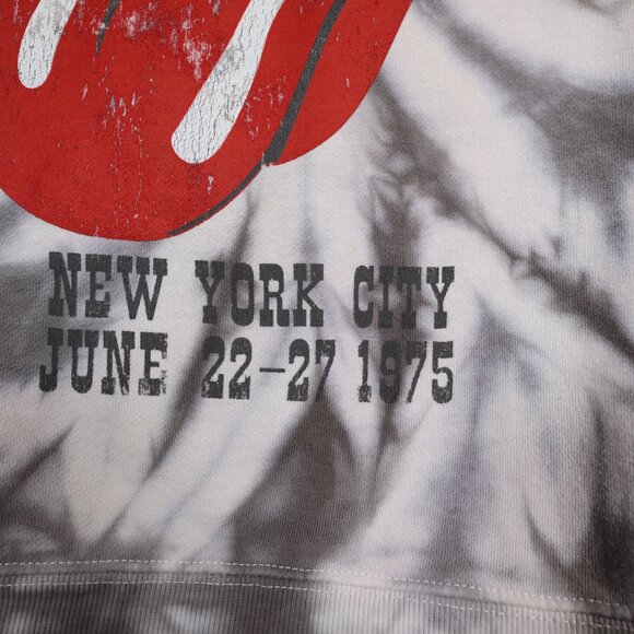THE ROLLING STONES Sweatshirt Mens Oversized Small Tie Die Logo Tongue Crew Neck - Picture 3 of 6